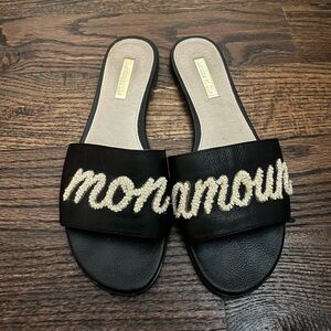 Mon amour leather slide Sandals